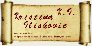 Kristina Ilišković vizit kartica